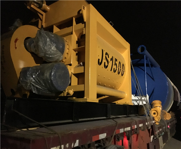 HZS90混凝土攪拌站連夜發往蒙古大草原